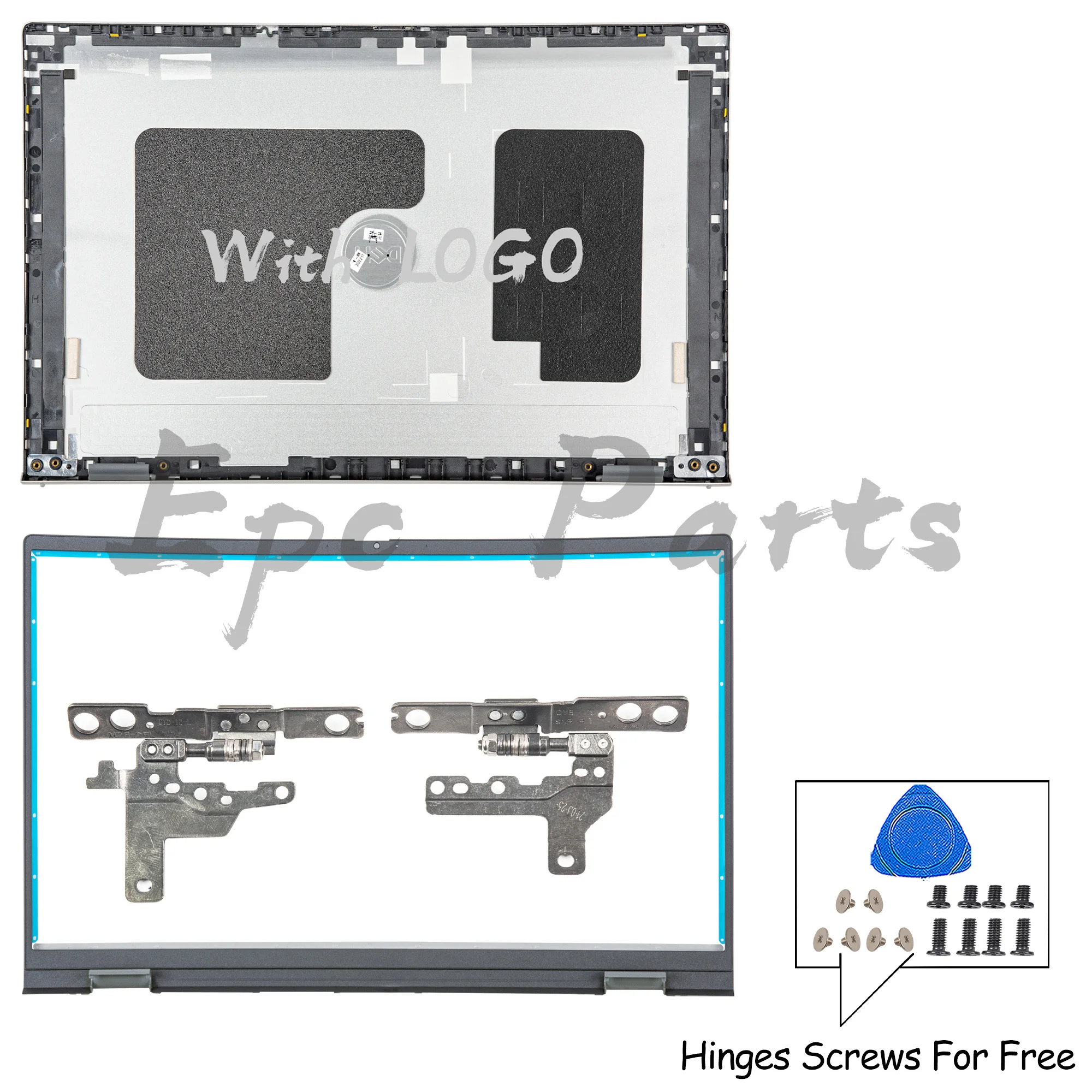 

Epc Parts For Inspiron 15 Pro 5510 5515 P106F Metal LCD Back Cover+Bezel+Hinges A SET Housing Case Repair CHFVW 05WK5X 15.6inch