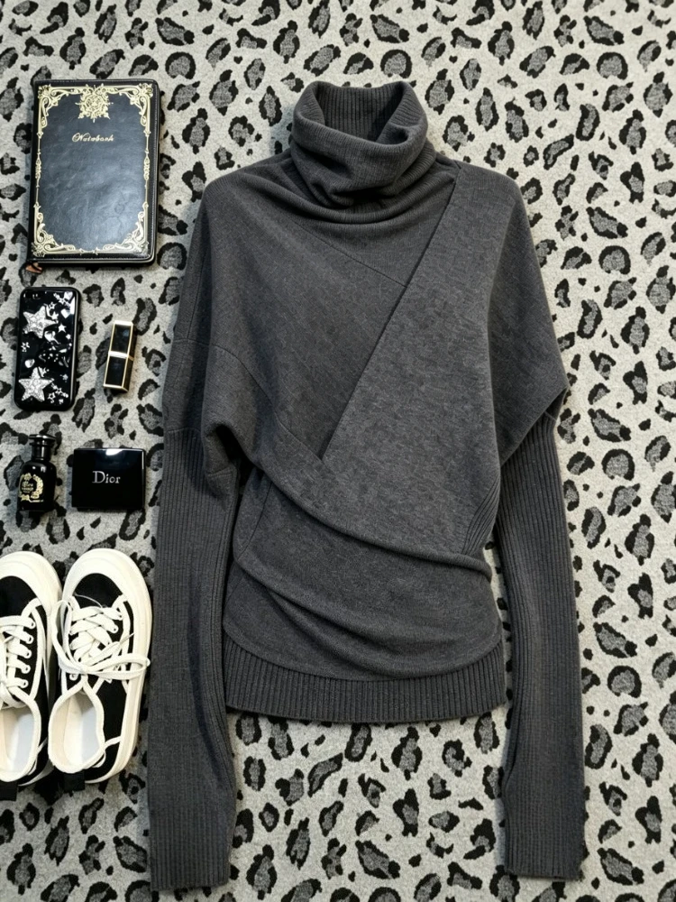 Women'S Y2K Fashion Aesthetic - Suéteres elegantes de punto de manga