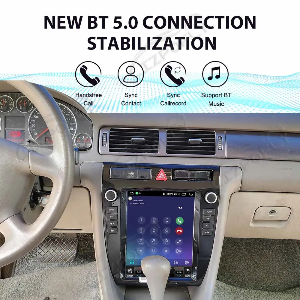 

10.4 Inch Carplay Car Radio For Audi A6 1999-2003 Android 15 Car GPS Navigation Multimedia Player Auto Video Stereo Head Unit