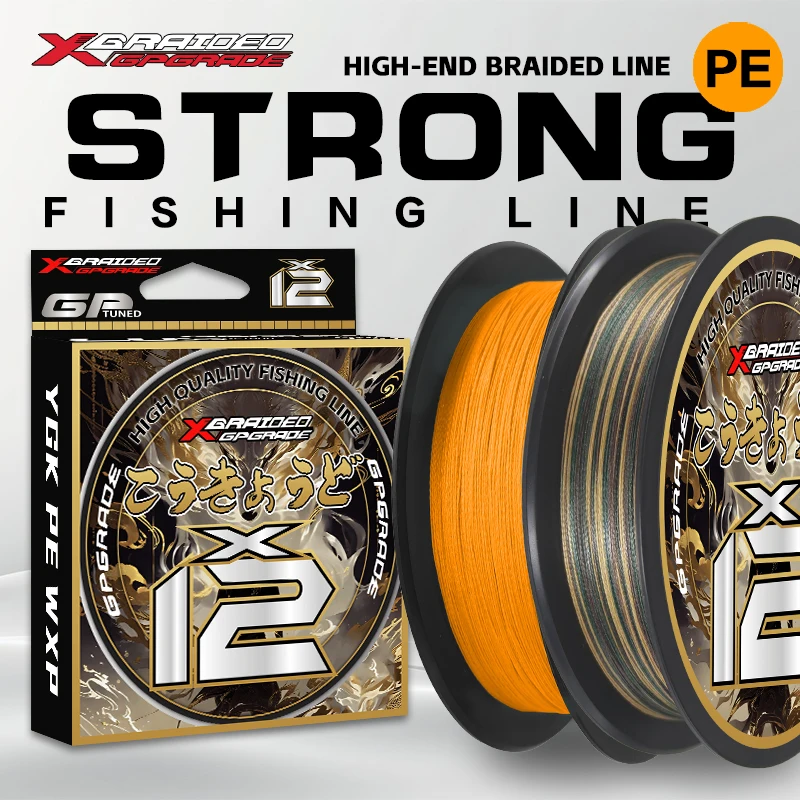 

New ygk g-soul X12 Braided Fishing Line 12 Strands Braid 100/150/200m PE Line Ultra Smooth Multifilament Japan fishing line