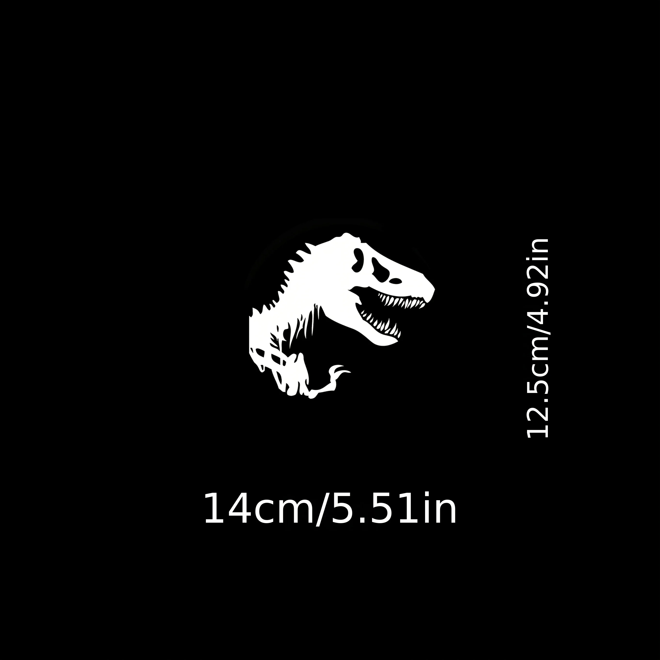 1 шт. "Скелет динозавра T-Rex, автомобильная наклейка, наклейка с изображением окаменелости, отличительный автомобильный аксессуар для энтузиастов, смелый автодекор"