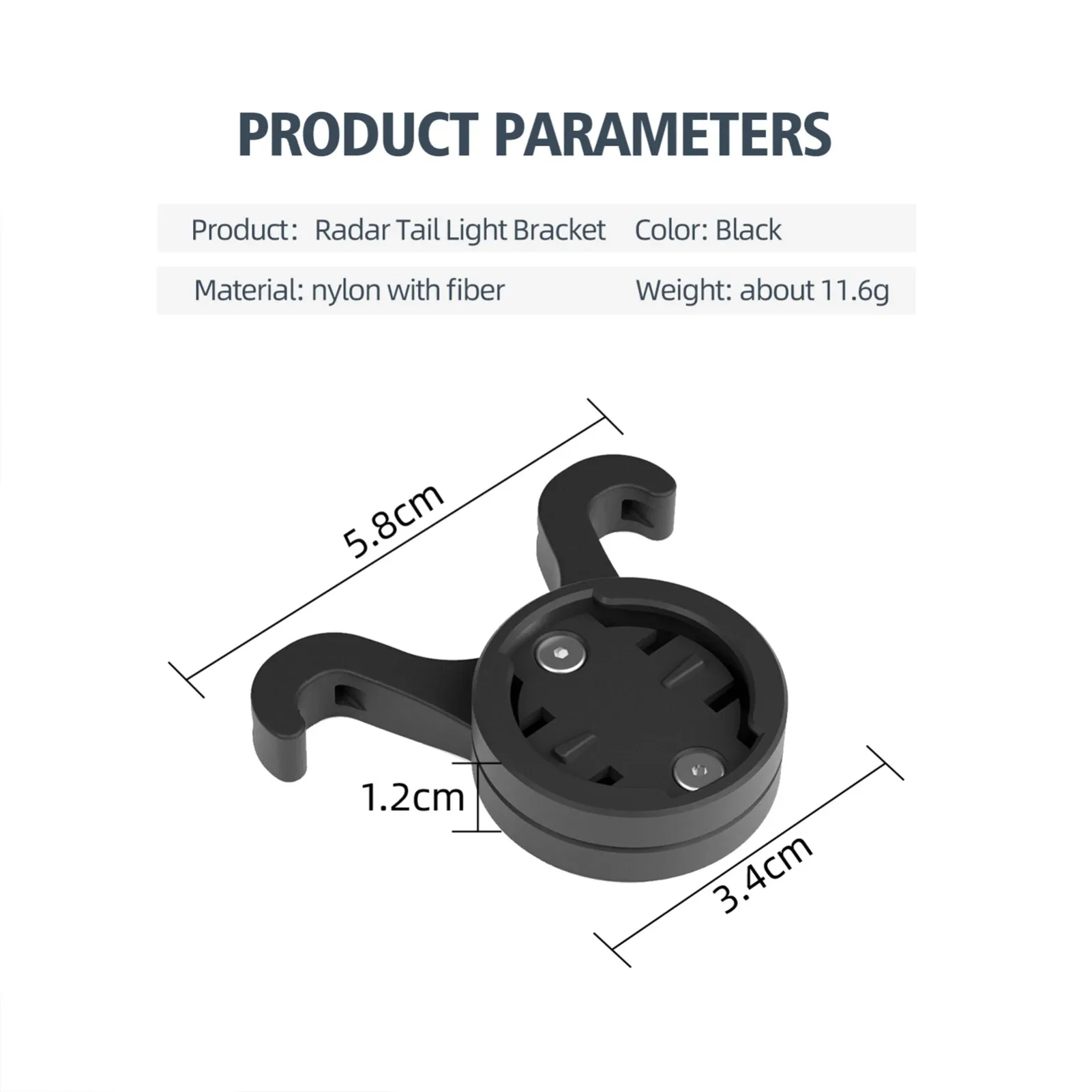 دراجة السرج مصباح جبل الدراجة الضوء الخلفي Seatpost حامل قوس ل Garmin الرادار RT510 RTL515 RVR315 L308 L508 TL30 #5