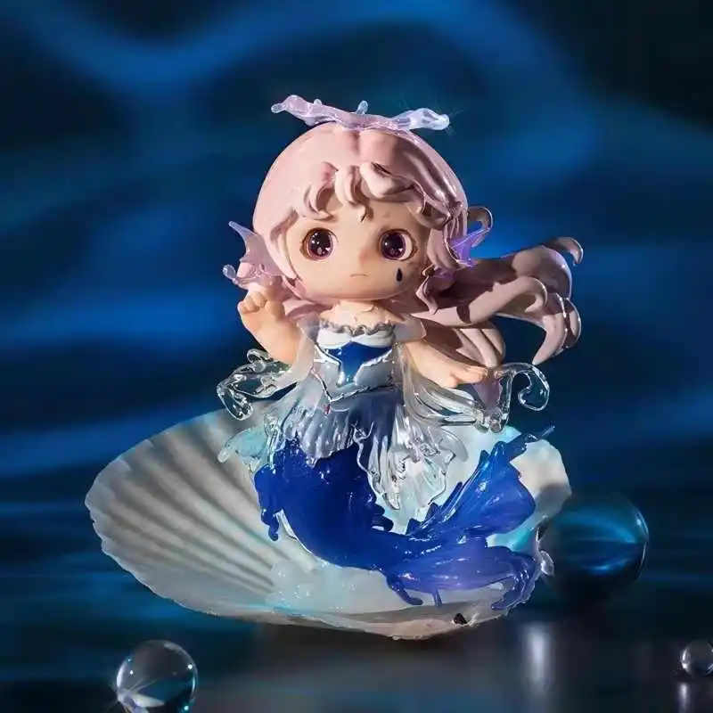 정품 조이 V4 빛과 어둠의 밤 시리즈 블라인드 박스 귀여운 컬렉션 장식 피규어 미스터리 박스 장난감 인형 선물