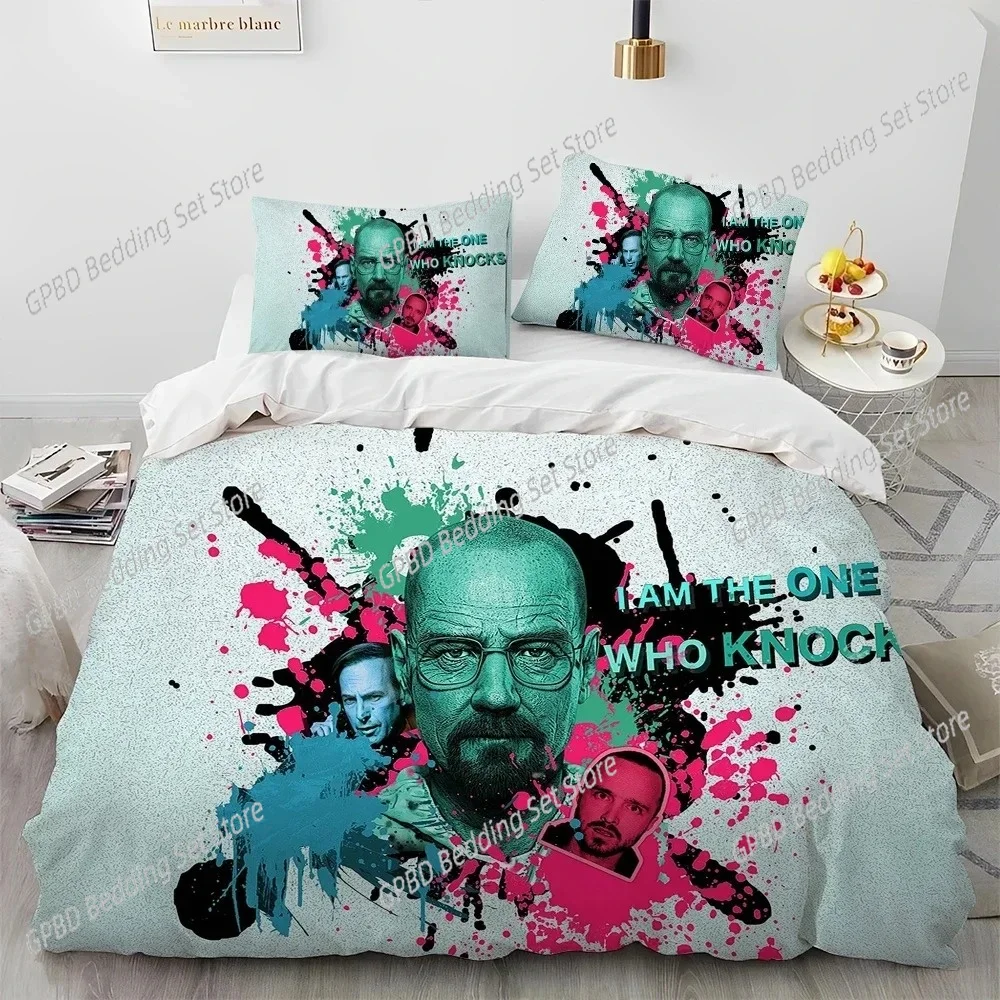 

Breaking Bad Walter Hartwell 3D Bedding Set Duvet Cover Pillowcases Single Twin Full Queen King Size Home Decor Quilt Boys Gift