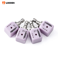 LODDEN 4pcs Dental with Hole Lithium Disilicate Blocks A16 18-16-18 Glass Ceramic LT/HT Dental Lab Materials for CAD CAM Syste