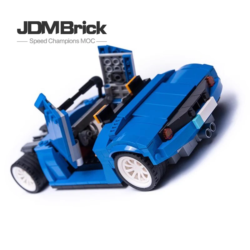 Puzzle building block MOC-9843 classic creative modification car children's assembly speed sports car model enlightenment toy