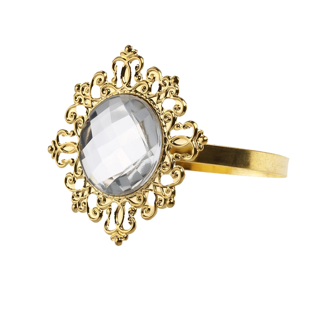 

24 шт. кольца для салфеток, золотые акриловые пряжки для салфеток, декоративные держатели для салфеток для свадьбы, семейного отдыха, вечеринки, банкета