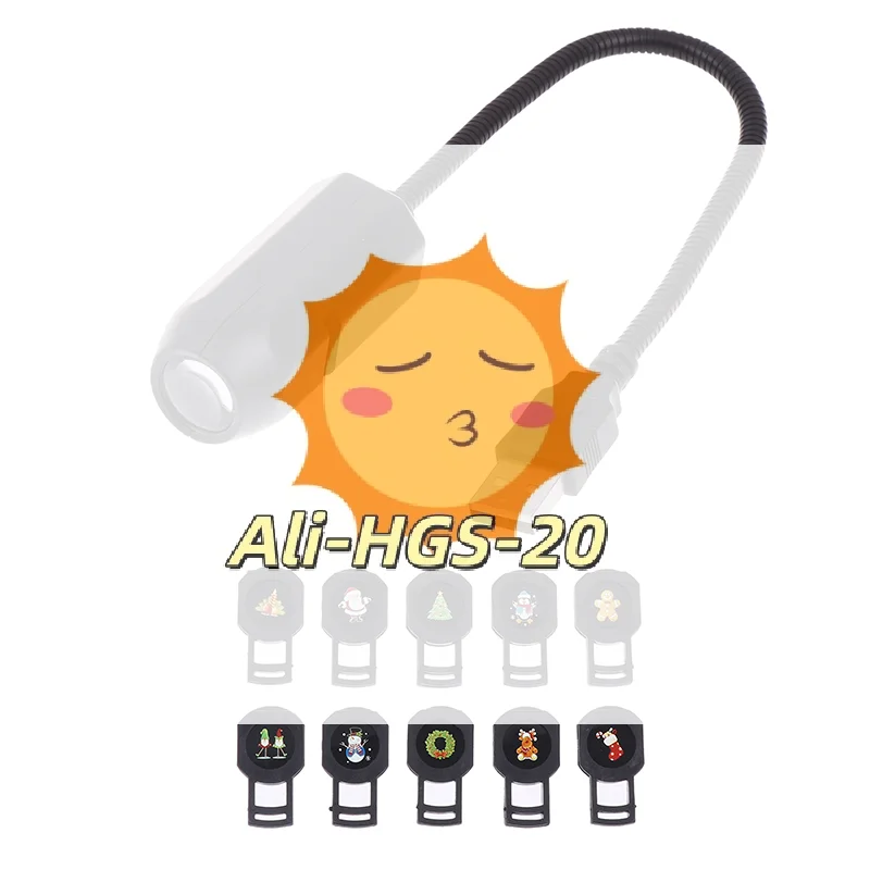 ضوء ليلي يعمل بمنفذ USB 5 فولت - أنماط جمجمة وشبح قابلة للتحويل لأجواء الهالوين وعيد الميلاد