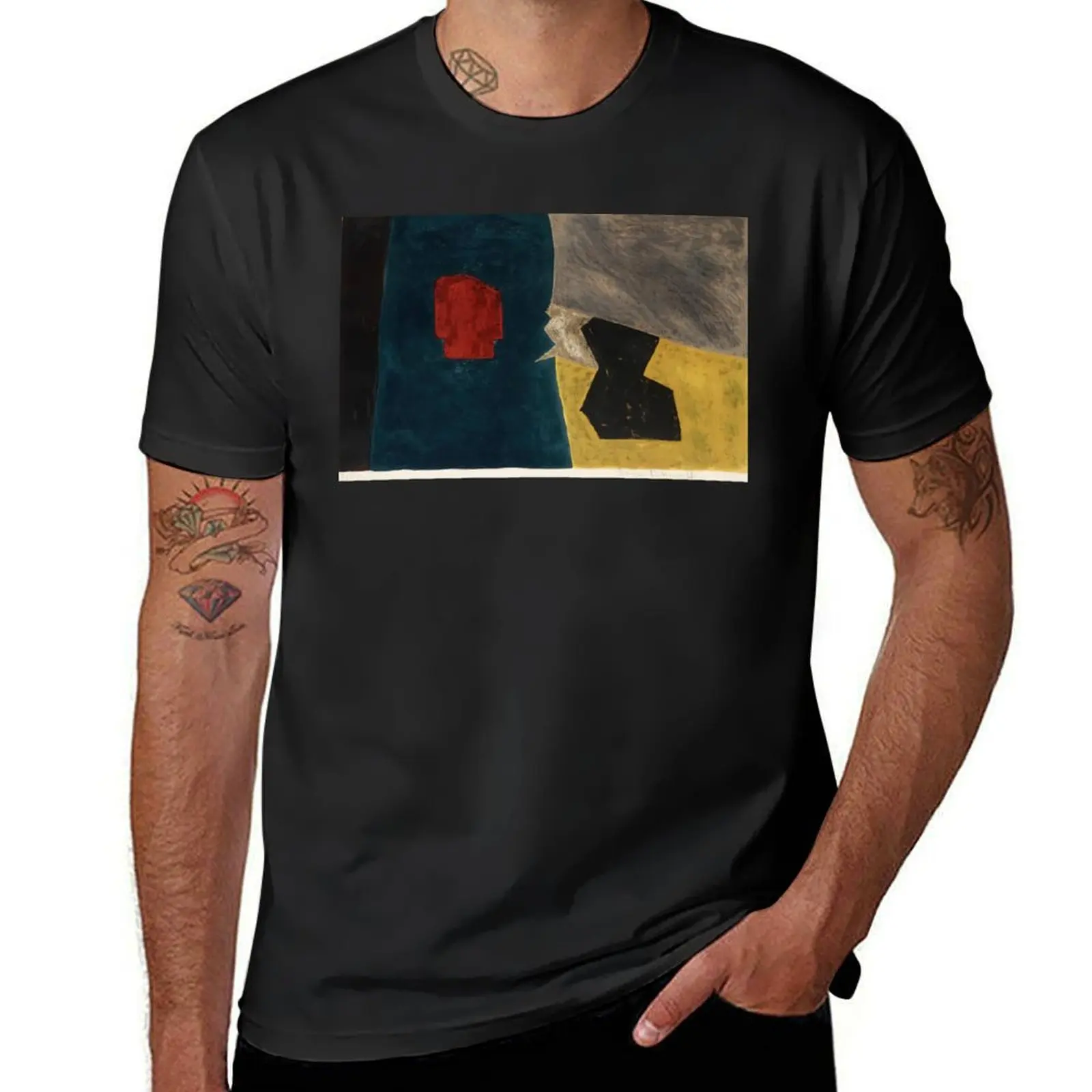 Serge Poliakoff - Composition bleue, jaune et grise - 1958 T-Shirt for a boy vintage mens graphic t-shirts anime