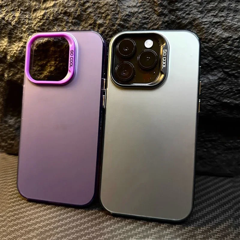 Luxuriöse Metallische Aurora Matte Handyhülle für iPhone 17 16 15 14 Pro Max Air 11 12 13 7 8 Plus IMD Stoßfeste Schutzabdeckung