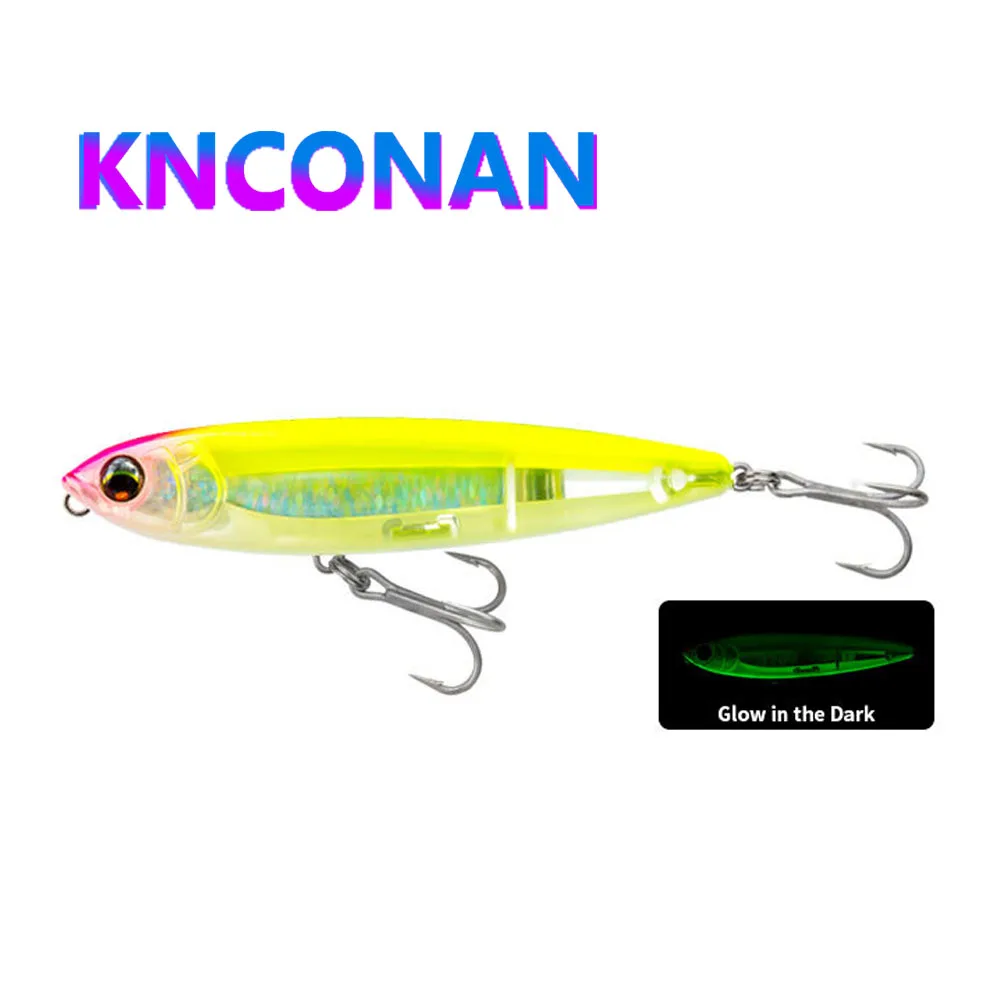 KNCONAN 100mm 17g Surface Pencil Fishing Lures Floating Swimbait Walk Dog Wobbler Artificial Hard Bait TopWater for Trout Bass