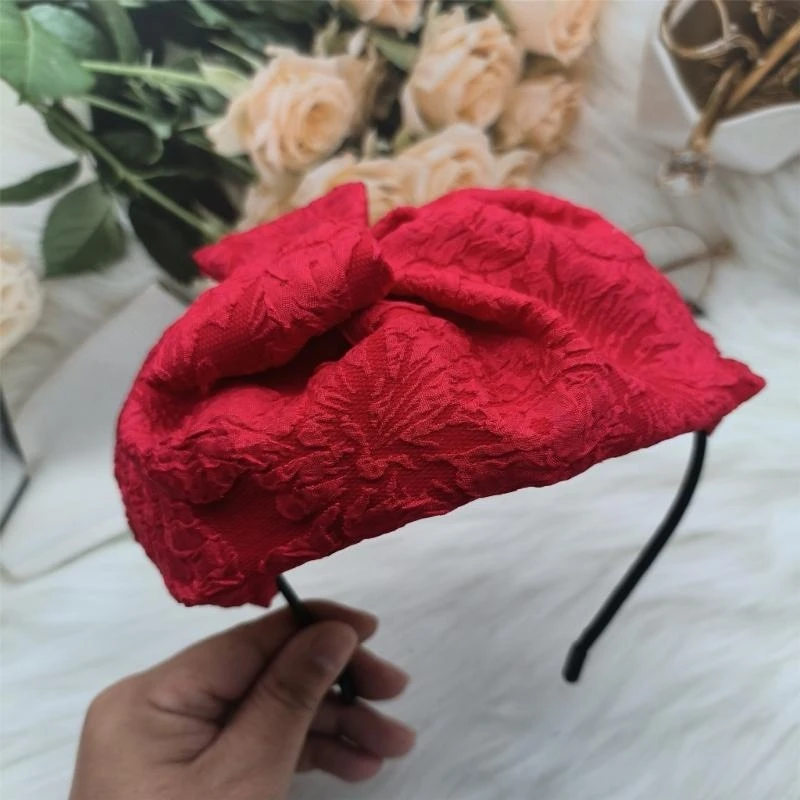 400A Textured Fascinator Hat Bowknot Headband Fascinator Headpiece for Evening Wear and Special Occasion Vintage Looks