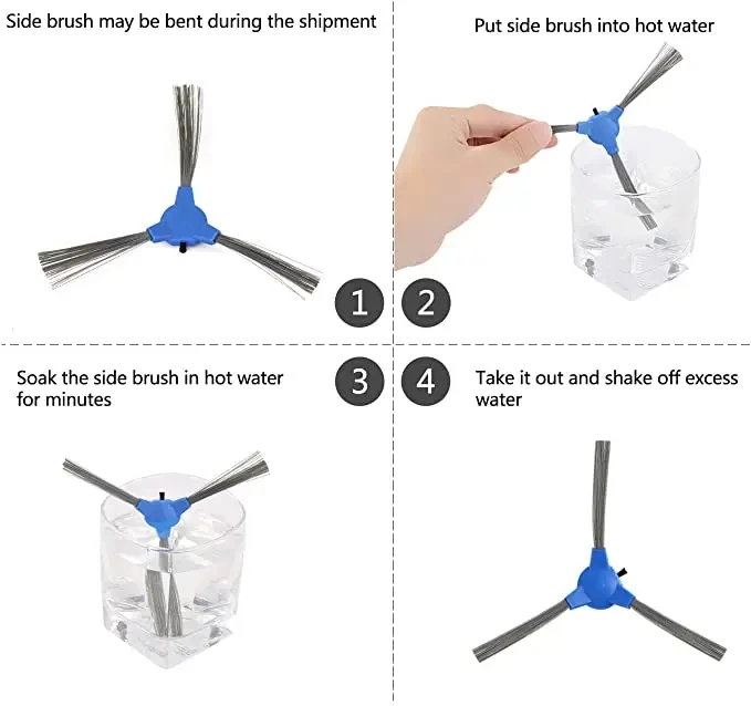 قطع غيار لاستبدال Solac Lucid i10 روبوت فراغ ، ملحقات فرشاة جانبية تدور ، قطع الغيار