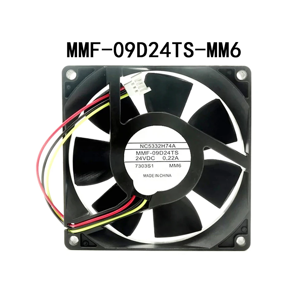 Server Silent radiator 24VDC 0.22A MMF-09D24TS-MM6 NC5332H74A 90*90*25mm Axial flow fan