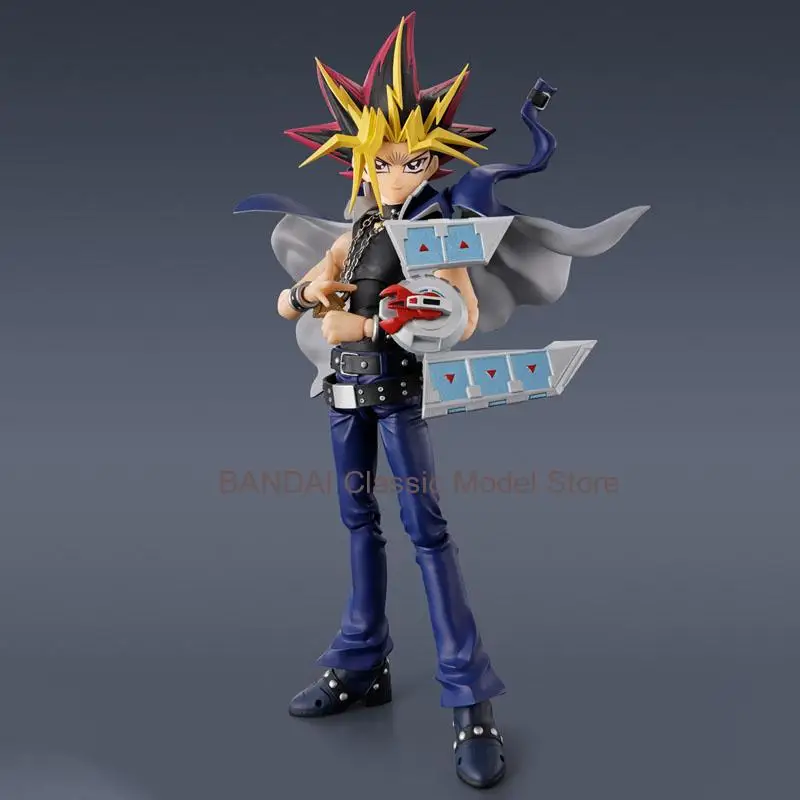 สินค้าพร้อมส่ง ของแท้จาก BANDAI กล่องเดิม Figuarts Yu-Gi-Oh ยามิ ยูกิ ดาร์กเมจิเชียน ฟิกเกอร์แอคชั่น ของเล่นสะสม ของขวัญสำหรับเด็ก บรรจุภัณฑ์กล่องโฟม