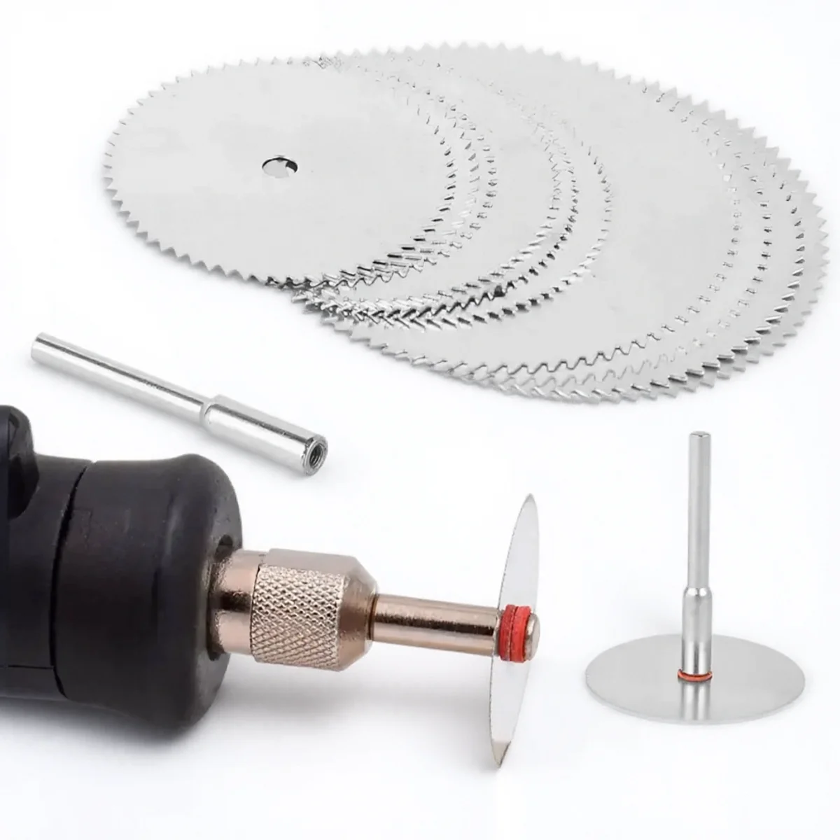 

Набор из 6 отрезных дисков из нержавеющей стали с оправкой для вращающихся инструментов 16 мм, 18 мм, 22 мм, 25 мм, 32 мм, отрезные диски по металлу