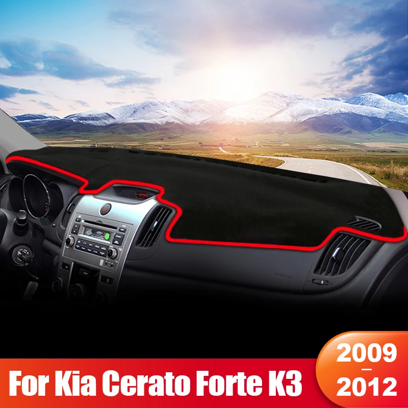 

For Kia Cerato Forte K3 2009 2010 2011 2012 Car Dashboard Sun Shade Cover Instrument Panel Mat Non-slip Pad Interior Accessories