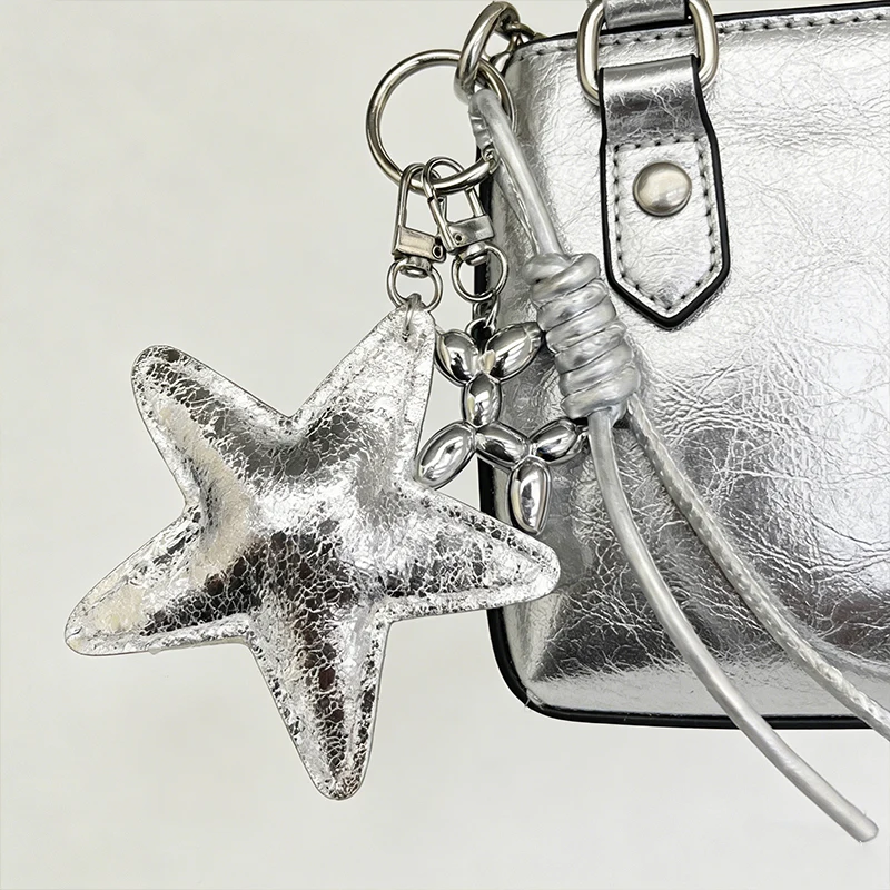 

Новый кожаный брелок-шарм для сумки: милый собачка-шар, радужный декор, модный плетеный шнурок, аксессуар для сумки