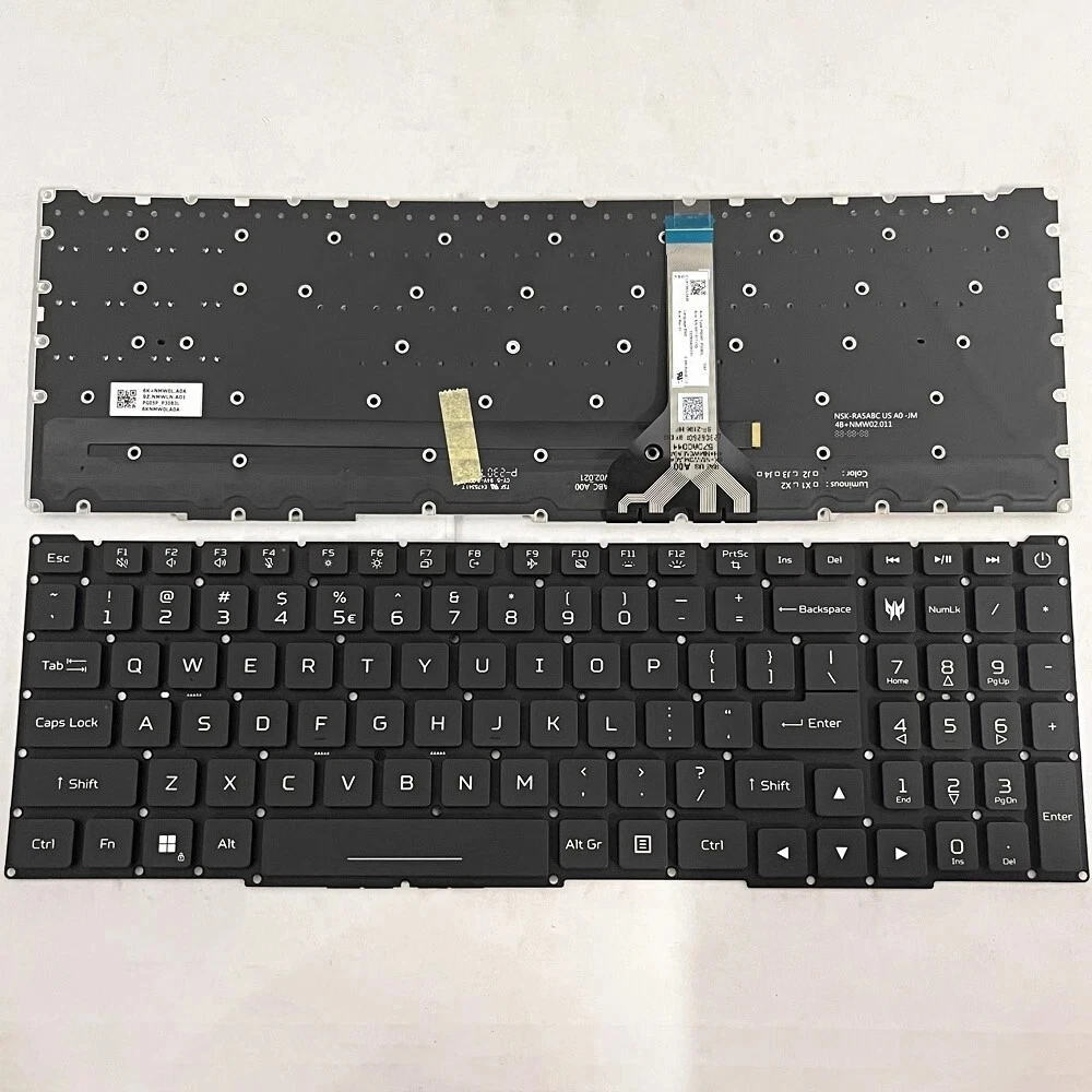

Keyboard for Acer Predator Helios NEO 16 PHN16-71 PHN16-72 RGB Backlit US layout