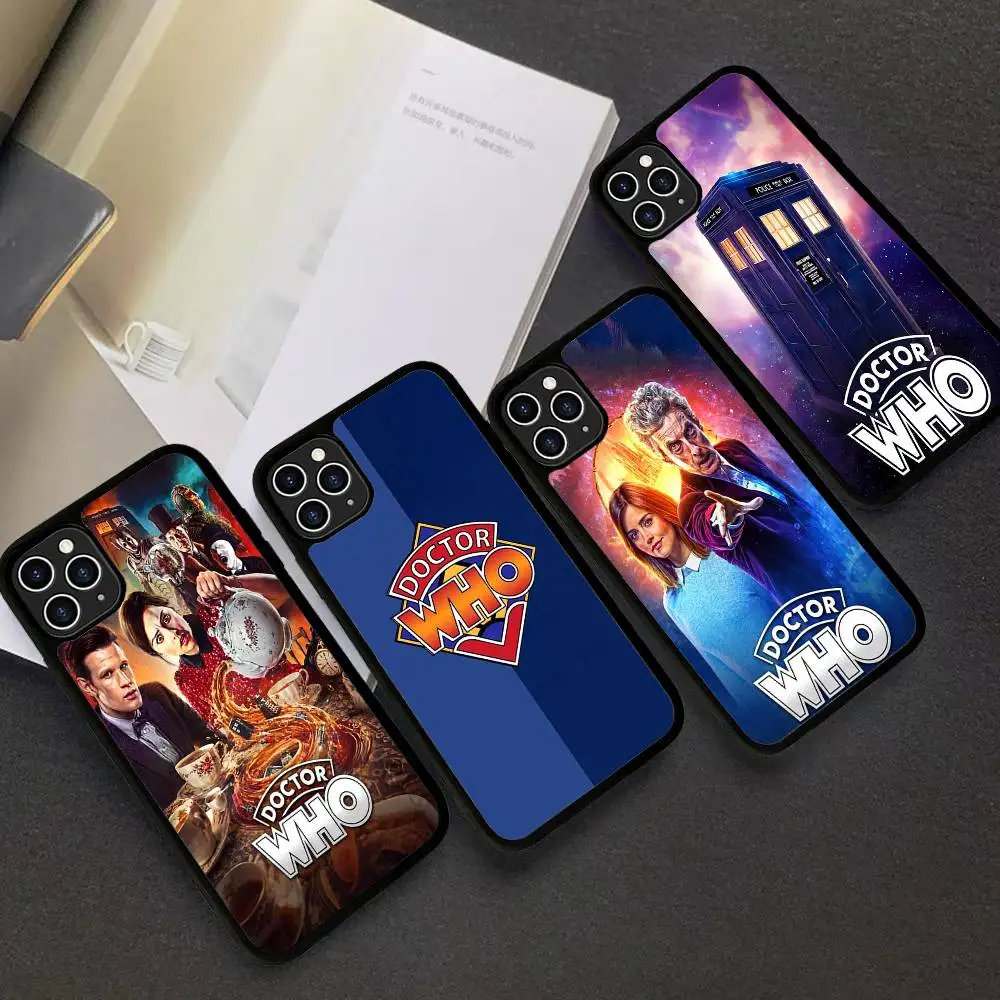 TV D-Doctor Who PC+TPU Phone Case For iPhone 11 12 13 14 15 16 17 Plus Pro Max Cover