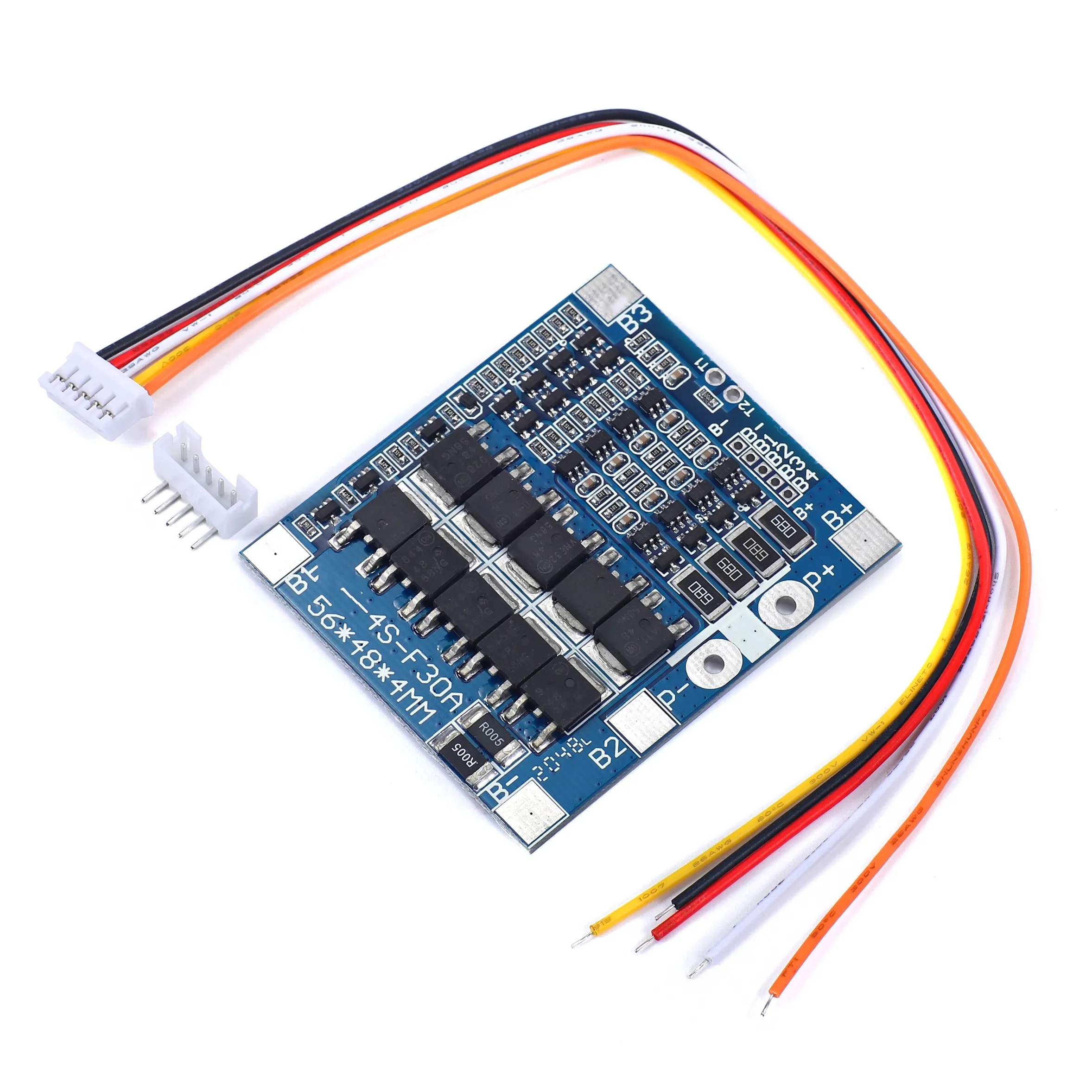 BMS 4S 30A 14.4V Balancer PCB 18650 Lipo Li-ion Lithium Battery Protection Board LiFePO4 4S BMS Balancing Charging Circuit PCM