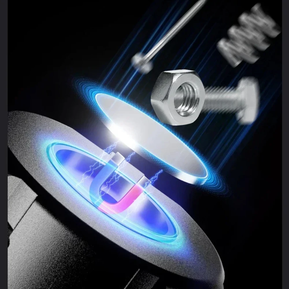 Powerful Mini Flashlight USB Rechargeable Keychain Handlight Violet Light Digital Display Magnet Torch Outdoor Camping Detection