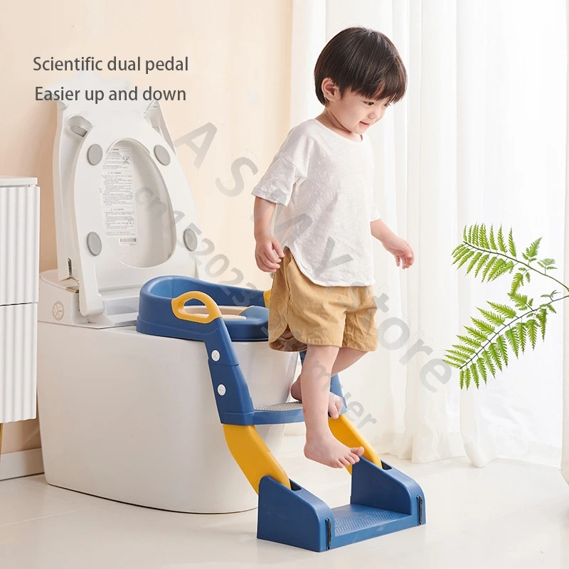 New Upgraded 2-in-1 Staircase Baby Toilet with Stable and Autonomous Toilet Use Children\'s Toilet Ladder/ for babies  0 to 10