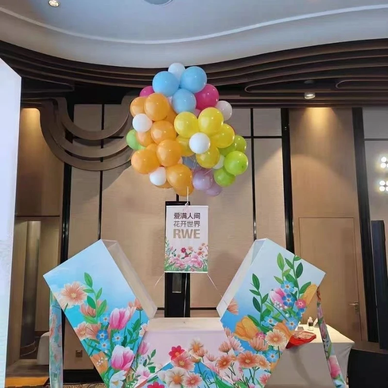 

Creative Electric Gift Box Startup Props Intelligent Opening and Closing Balloon Startup Platform