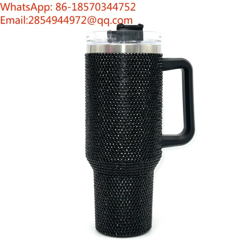 40Oz Handle Car Cup with Handle Large Capacity Bingba Cup Vacuum Straw Cup