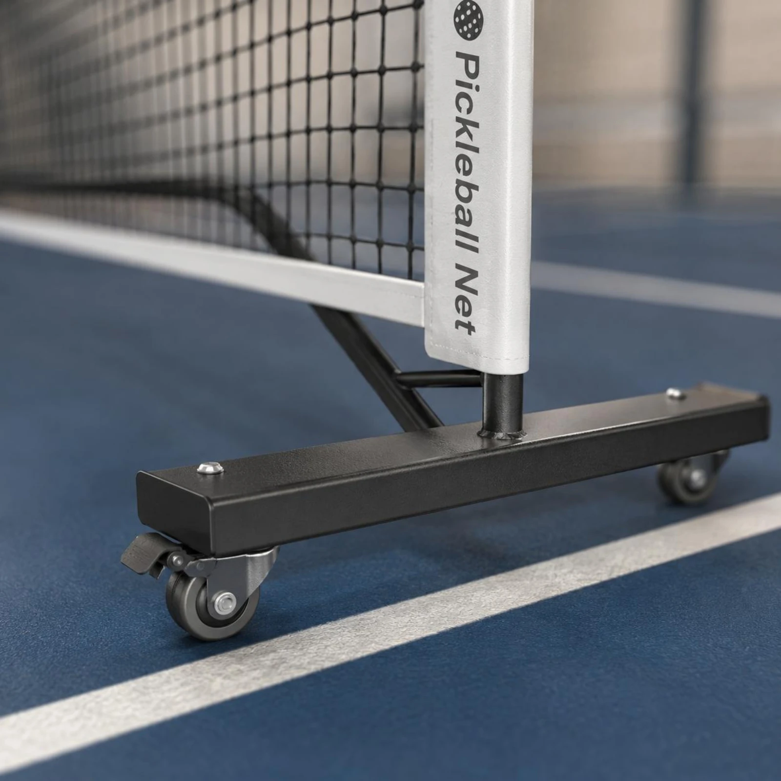 Pickleball Net Set Indoor Outdoor Pickleball Net System Court Gear Central Support Pole Sports Equipment Black Mesh image 5