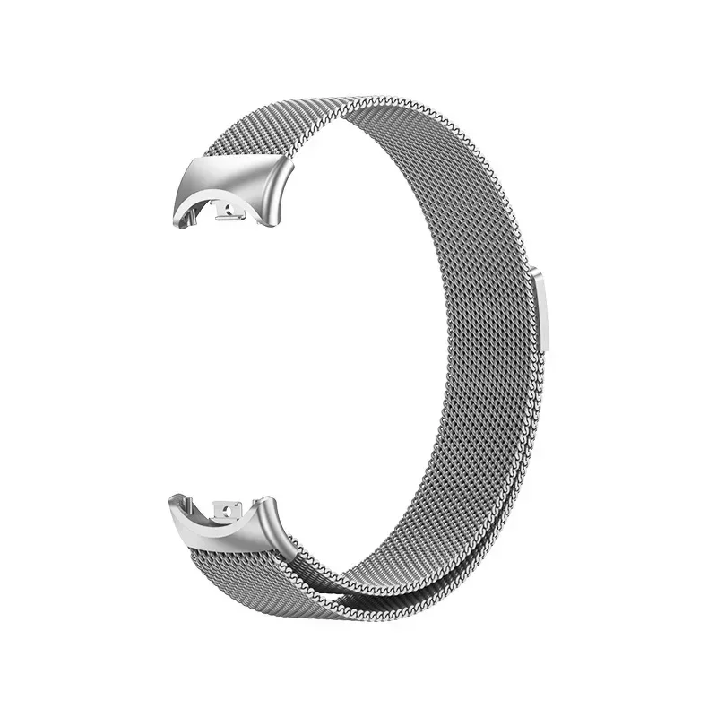حزام من الفولاذ المقاوم للصدأ لـ Mi Band 8 9 حزام ساعة Correa لـ Xiaomi Mi Band 8 سوار معصم معدني Miband 8 9 حزام مغناطيسي