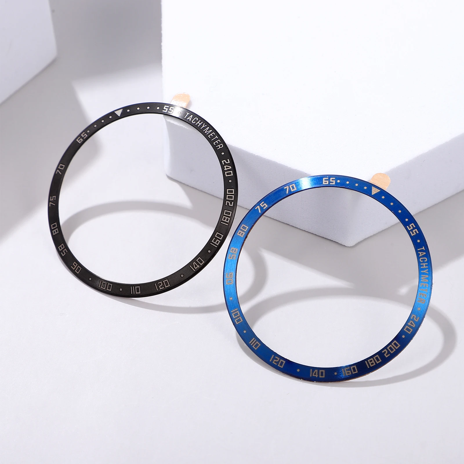 

2pcs Stainless Steel Watch Bezel Rings Anti Scratch Replacement Cover For Wrist Smartwatches Durable Rustproof Elegant Protector