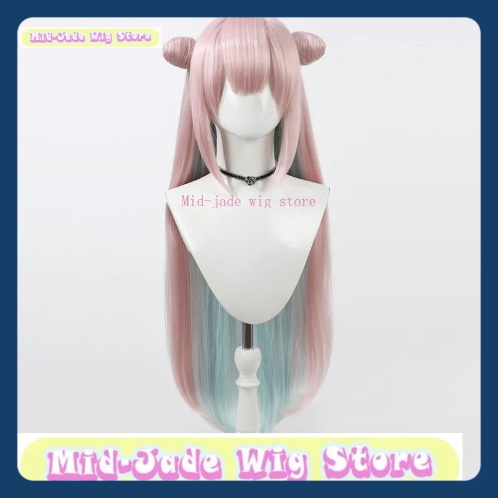 منتصف اليشم شعر مستعار مخزن الفتاة السحرية والجنعة السابقة Shiromiya شعر مستعار تأثيري أنيمي لعبة لعب الأدوار هالوين شعر مستعار اصطناعي #6