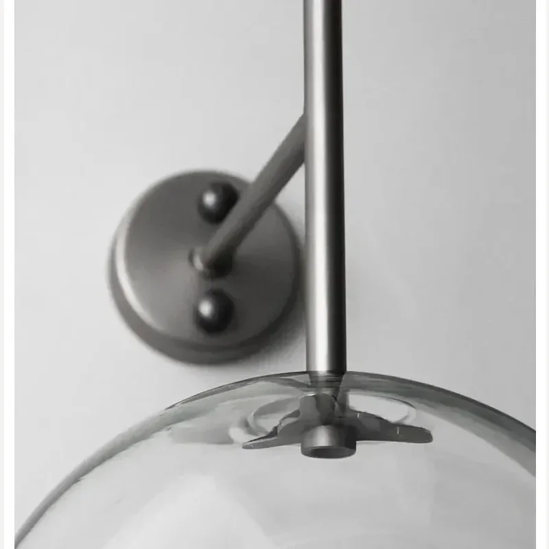 Industrial style living room light luxury retro personality creative corridor aisle bedroom bedside glass jar wall lamp