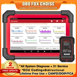 LAUNCH X431 CRP919E BT Car Diagnostic Tool Full System 31+ Reset ECU Coding Bidirectional Control CANFD DOIP FCA OBD2 Scanner