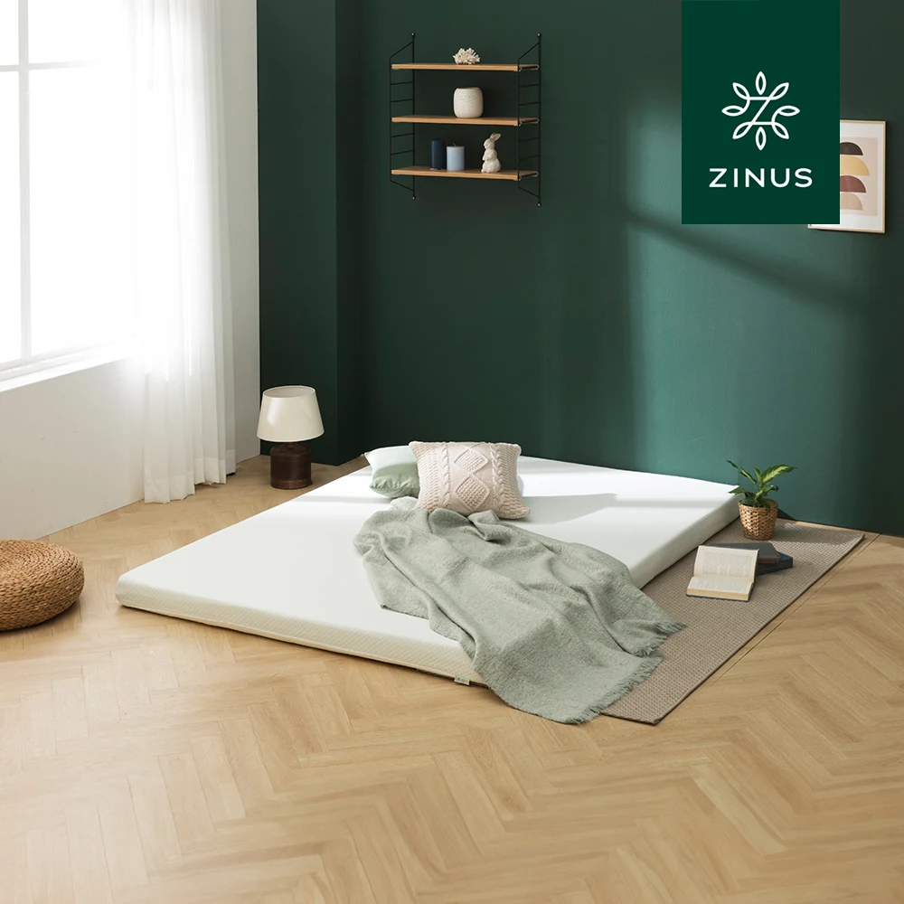 Zinus Zinus Green Tee Memory Foam Mattress Topper 5cm 10cm Regular Foldable S