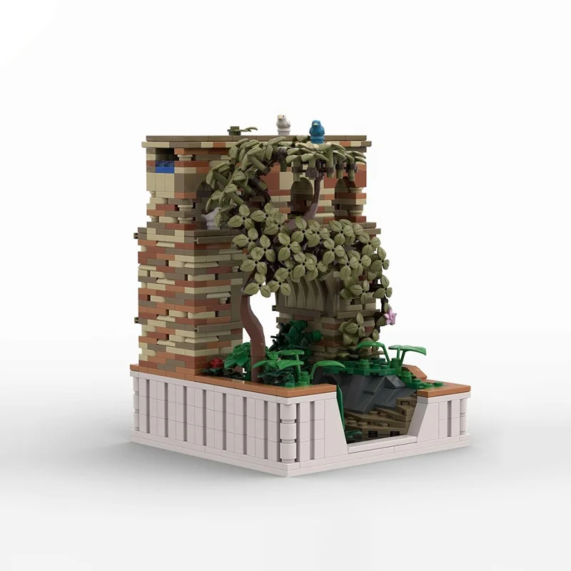 1067 pièces MOC Roman Antique Aqueduct Architecture modèle blocs de construction bricolage idée créative éducation cadeaux de noël jouet anniversaire