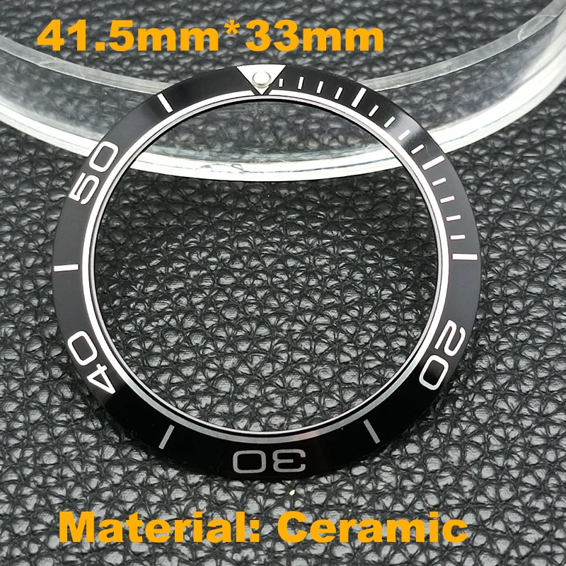 41,5mm * 33mm Aluminium ring Keramik ring blau rot grau gelb schwarz Uhr Lünette Uhr Reparatur zubehör