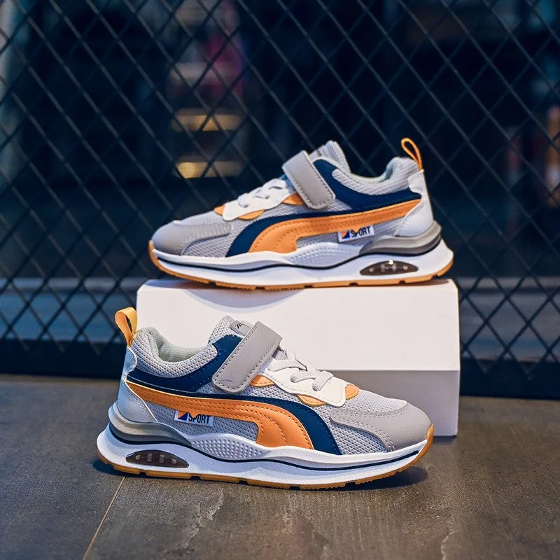 

New Fashion Autumn Boys' Sneakers Kids Breathable Mesh Running Shoes Non-Slip Children Casual Trainers for Girls