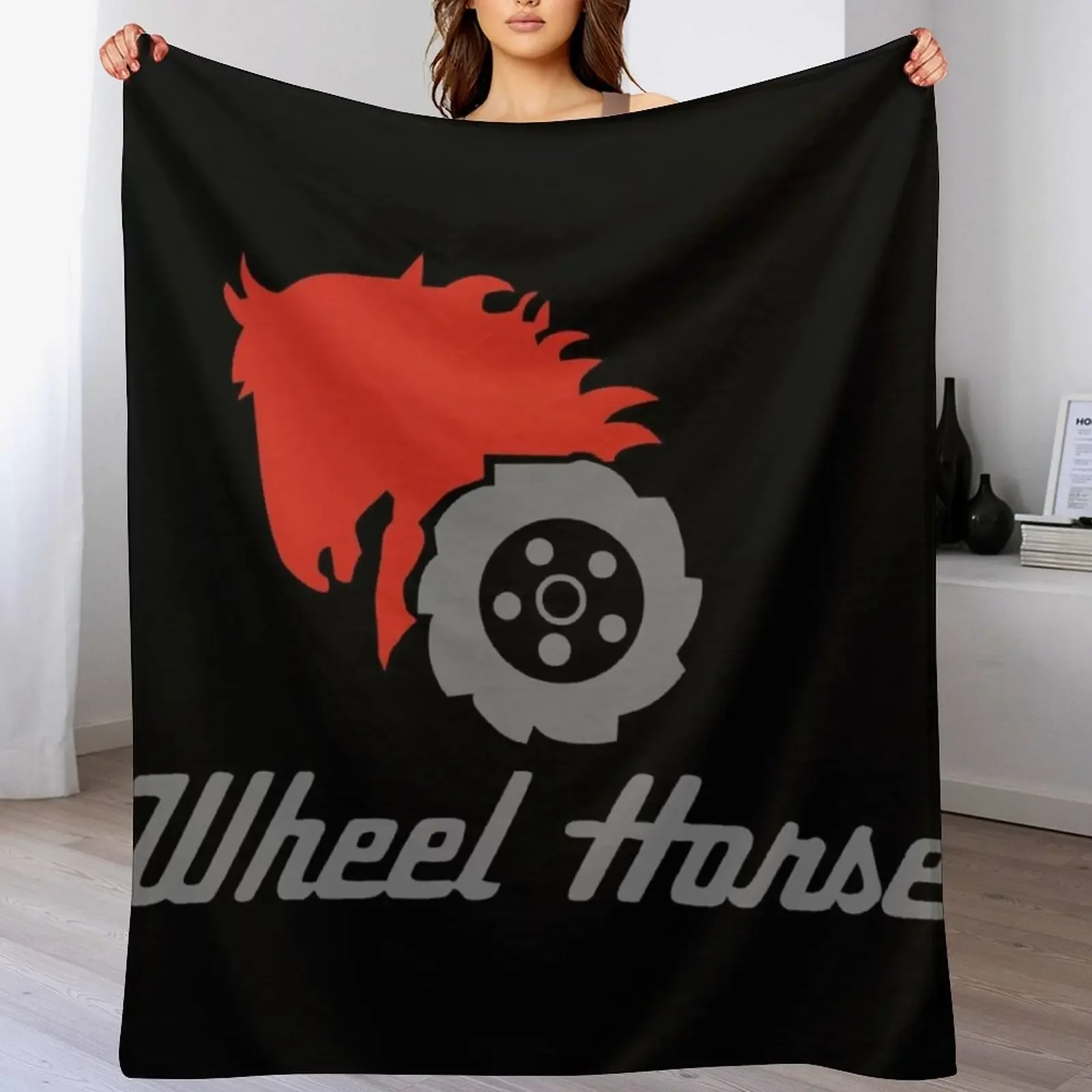 

Wheel Legend Horse Throw Blanket Personalized Gift Cute Flannels Bed covers Blankets