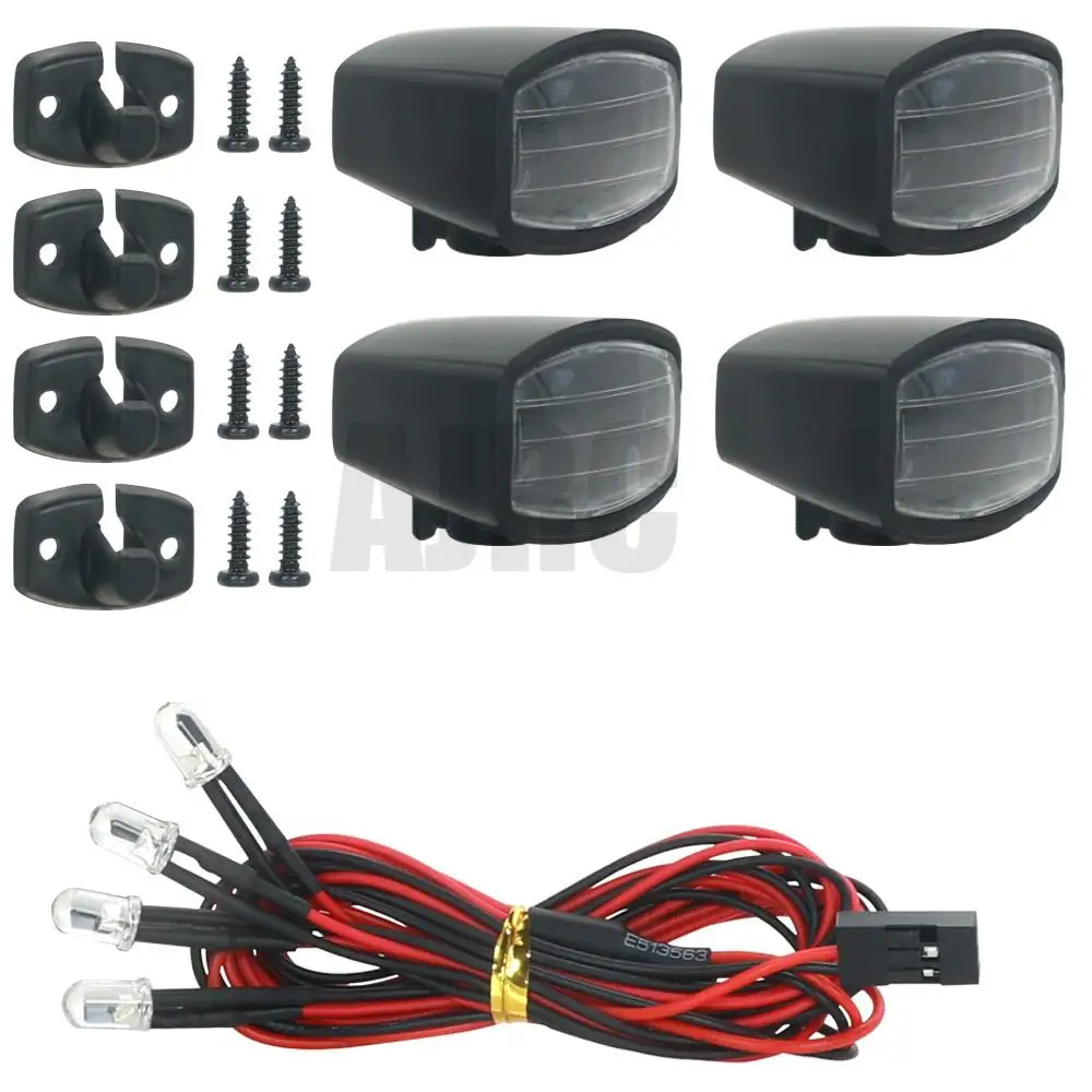 4/5/6 teile/satz Led-strahler Dach Licht Lampenschirm Für 1/10 Rc Crawler Auto Axial Scx10 Ii RGT HSP redcat Yikong Arrma Rc Auto Teile