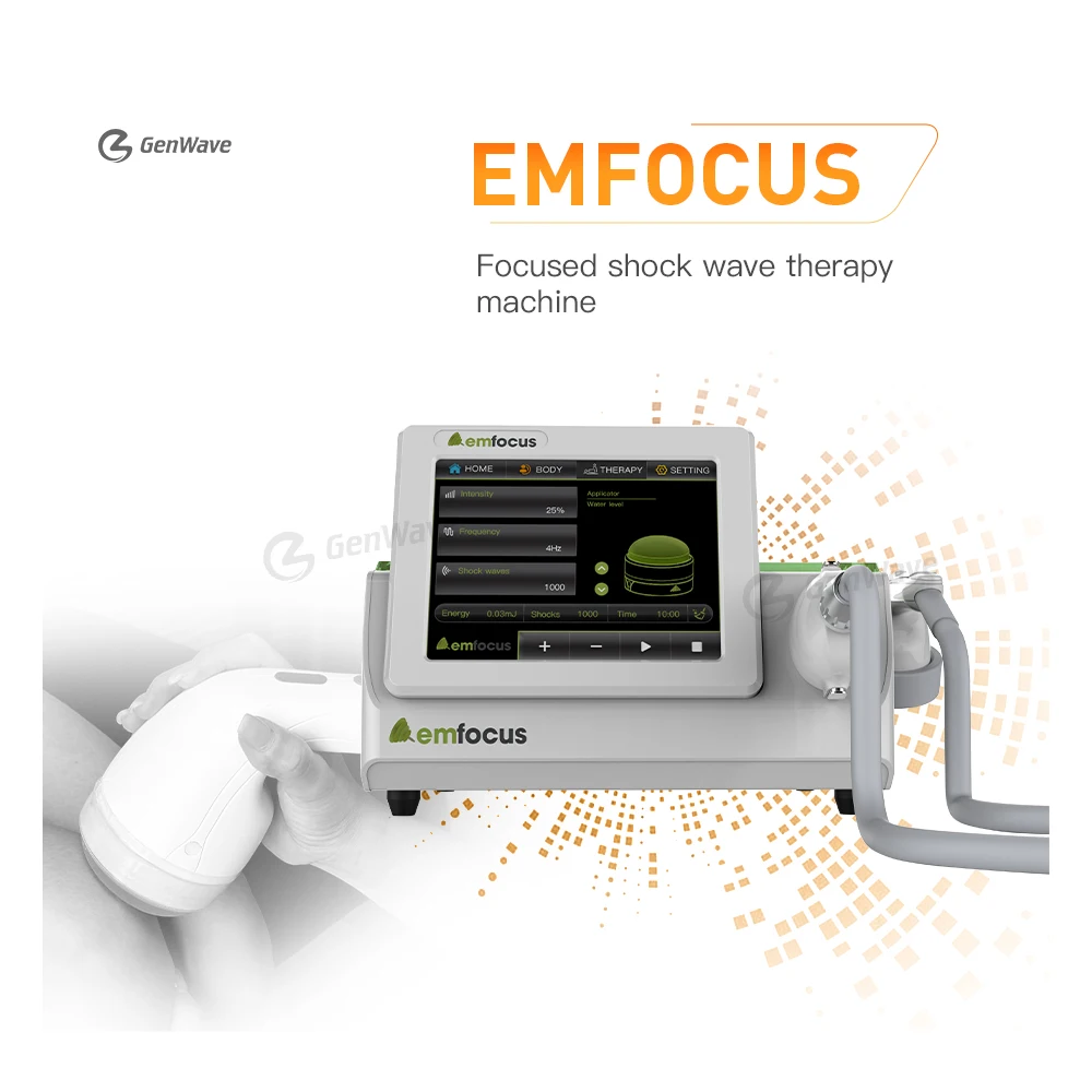 Pressure 50Mpa Focused Shcokwave Therapy Emfocus Shock Wave for Body Pain Relief