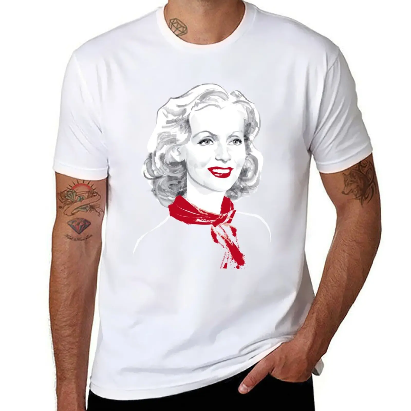 Garbo test Camiseta de algodón paquete de camisetas hombre camiseta de lujo