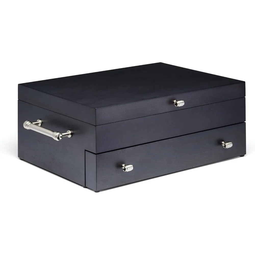 Bristol Grande Mahogany Flatware Chest,Brown image 6