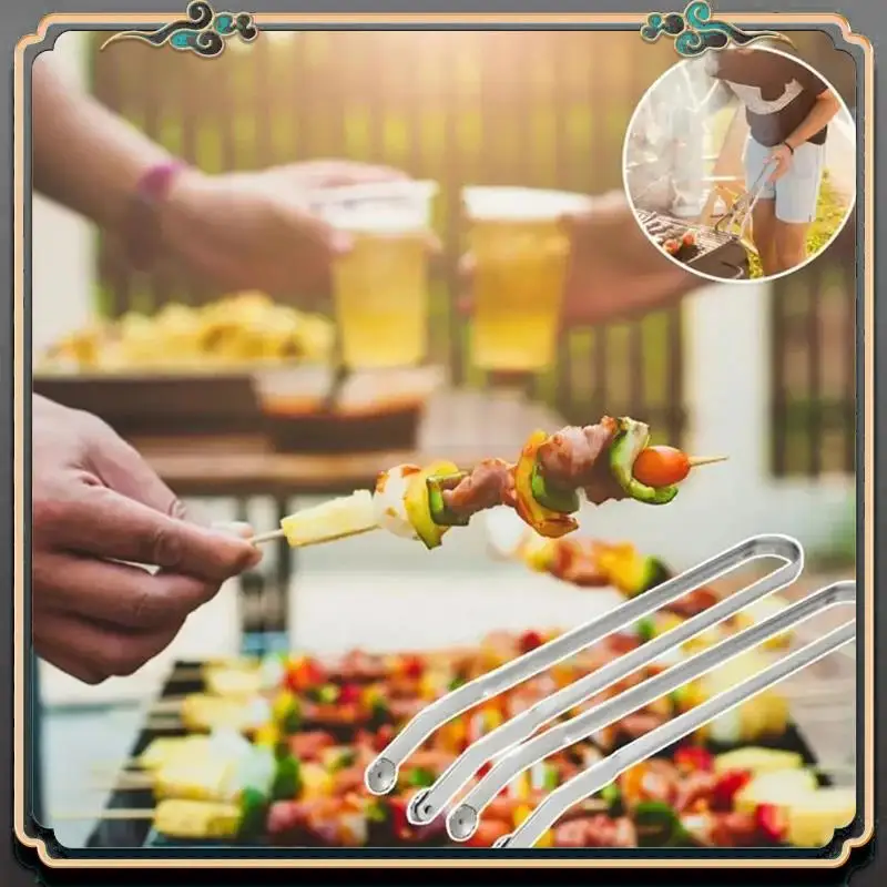 

Премиальные щипцы для скручивания колбас из нержавеющей стали для барбекю, кемпинга, инструменты для приготовления пищи на открытом воздухе, инструменты для приготовления барбекю на открытом воздухе