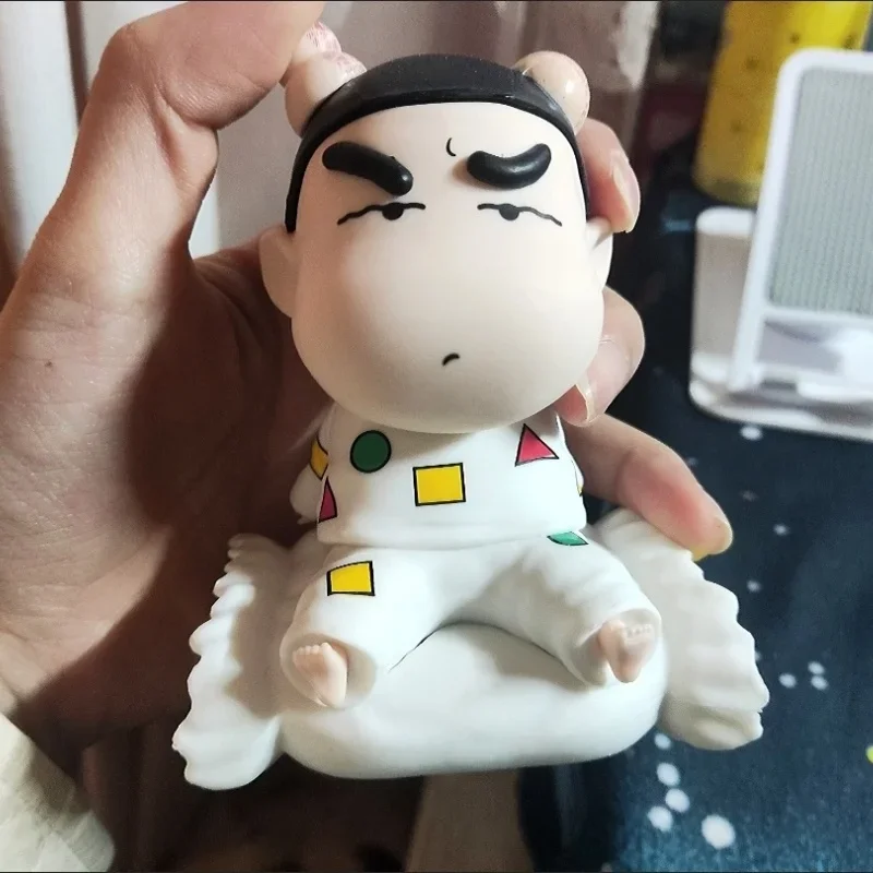 Nuevo 10cm Anime Crayon Shin-Chan Gk Beaten Shinnosuke Nohara Noob pijamas almohada modelo adornos colección periférica juguetes de regalo