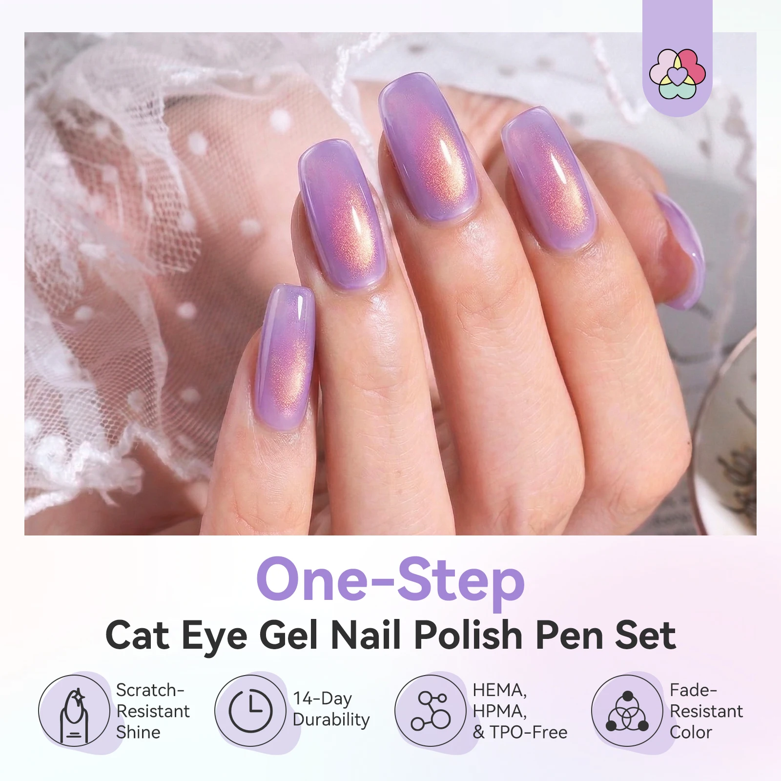 SAVILAND One Step Gel Nail Pol - Nail Art Lilac recension och pris