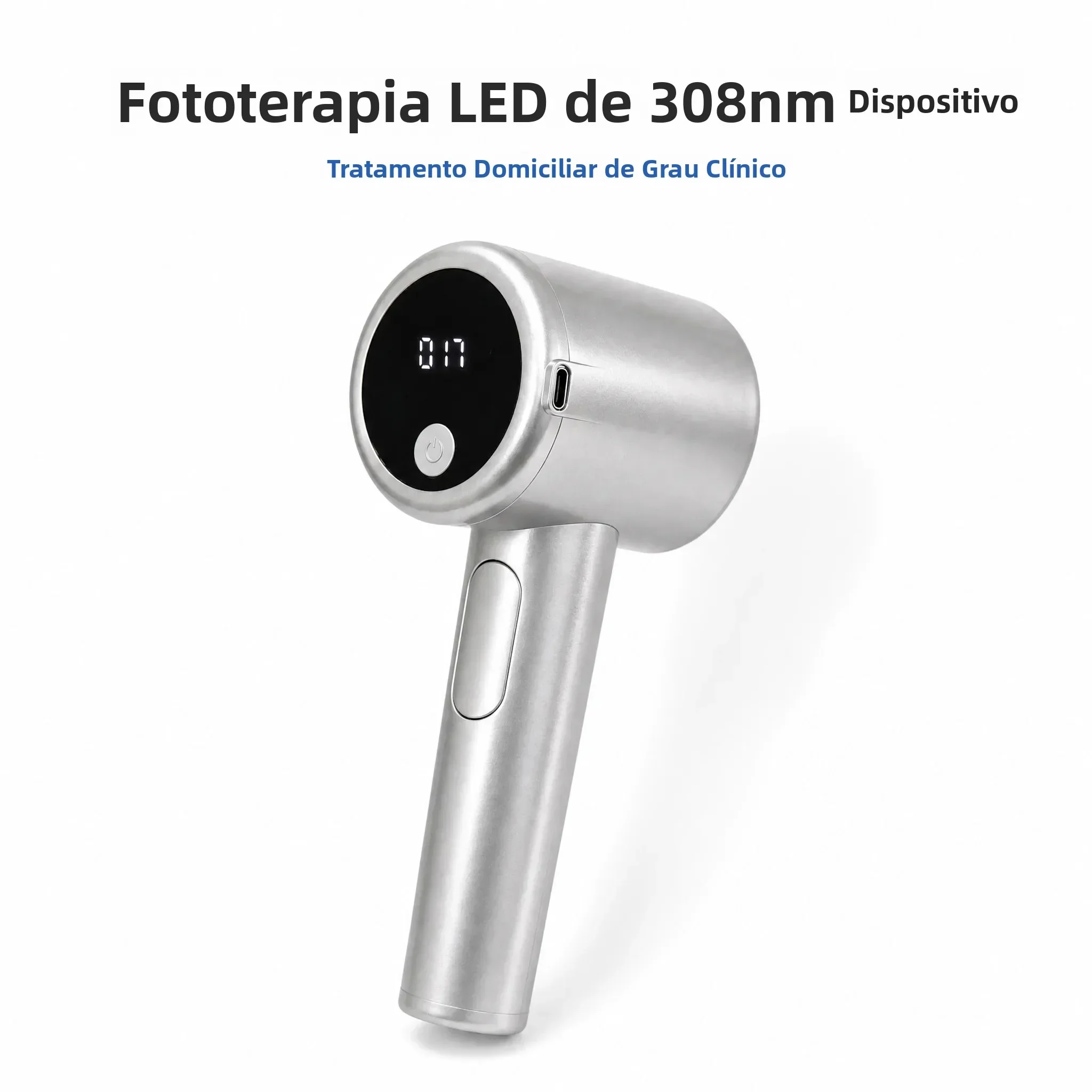 308nm Narrowband UVB Light Therapy Device Portable UV Phototherapy Lamp for Vitiligo Psoriasis Skin Disorder Treatment