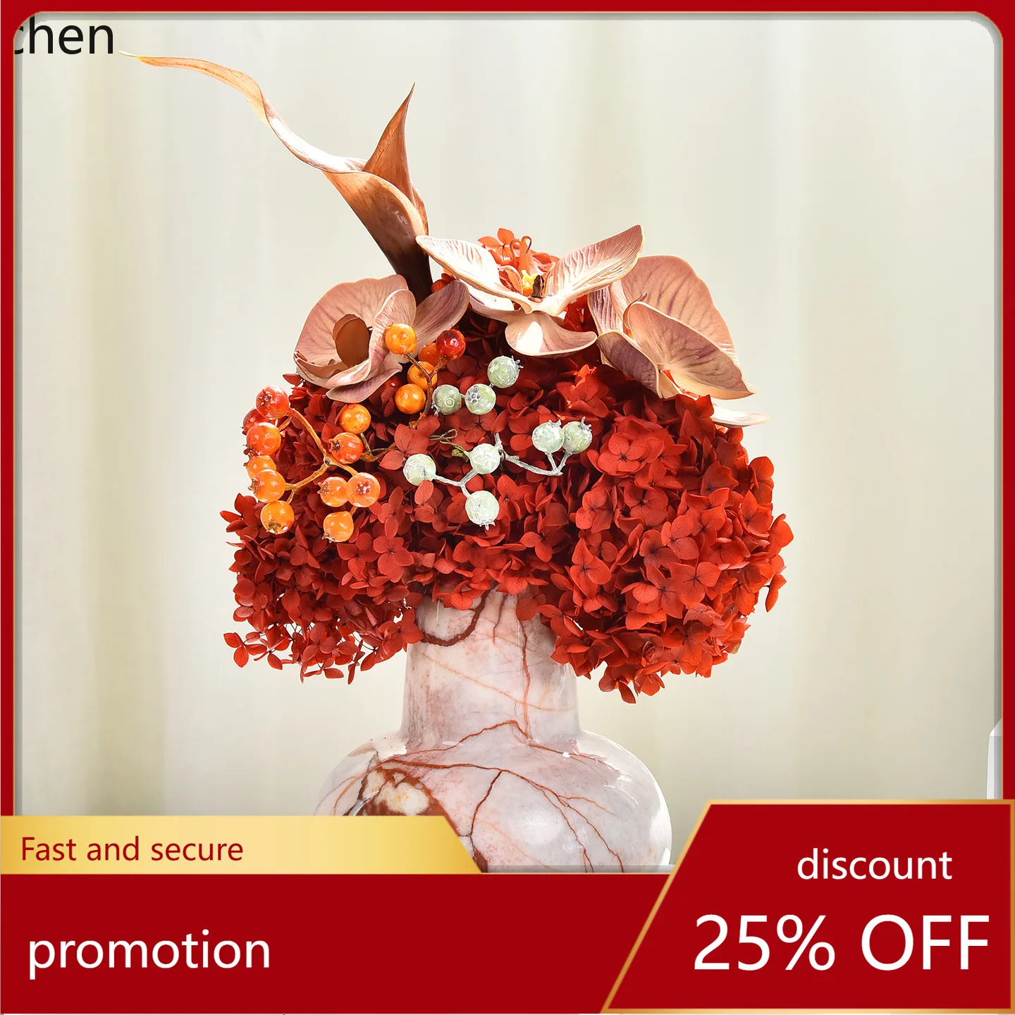 

Zml chinese-style sales office hotel coffee table ornaments workbench conference room desktop flower arrangement