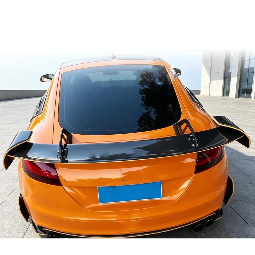 For Audi TT MK3 MK2 100% carbon brazed rear spoiler TTS TTRS unpainted luggage trunk spoiler sedan modification accessories